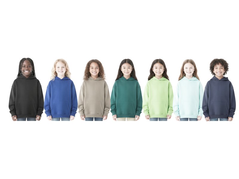 Custom Kids Oversized Drop-Shoulder Heavyweight Hoodie — Wholesale & Private Label (BW430303)