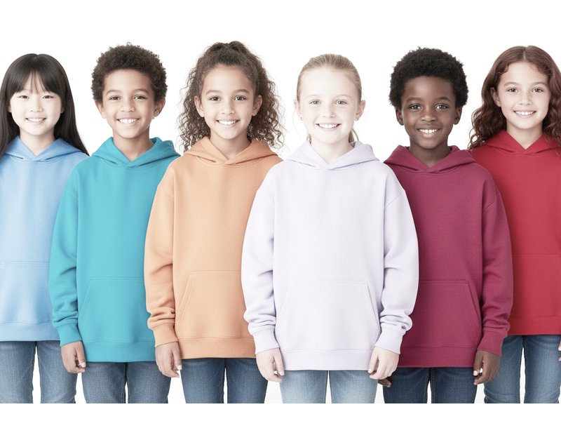 Custom Kids Oversized Drop-Shoulder Heavyweight Hoodie — Wholesale & Private Label (BW430303) — colourway 2