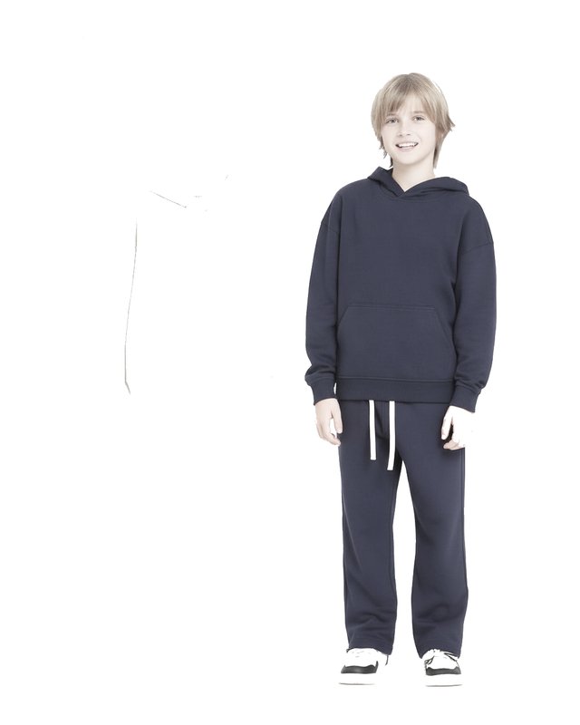 Custom Kids Oversized Drop-Shoulder Heavyweight Hoodie — Wholesale & Private Label (BW430303) detail 2
