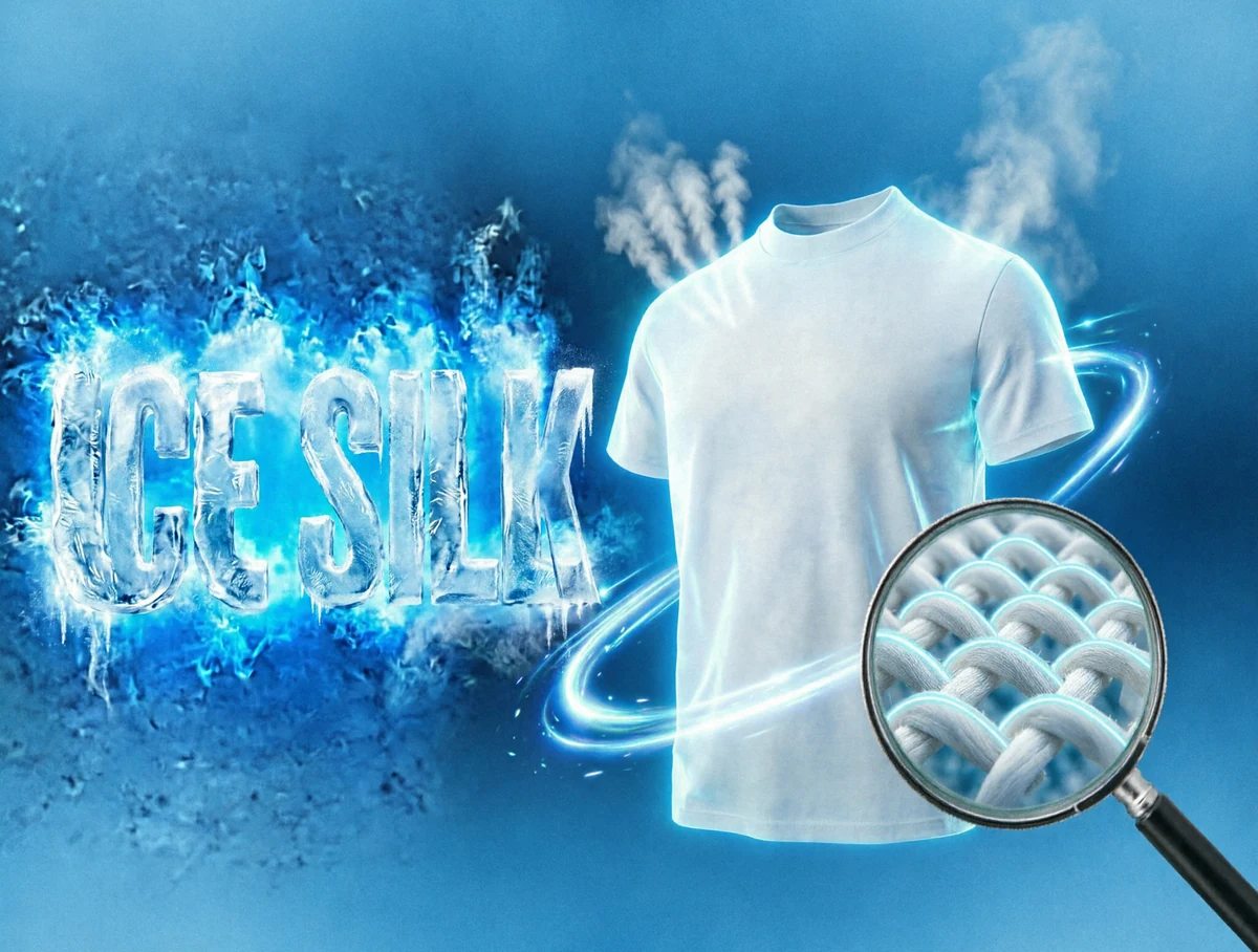 Casual, versatile raglan sleeve T-shirt in soft, skin-friendly ice silk fabric. Featuring a magnifying glass motif on a blue background with ice and silk textures. Styled with ambient occlusion for depth, this Lyco art piece highlights comfort and modern simplicity in a relaxed, elegant design.