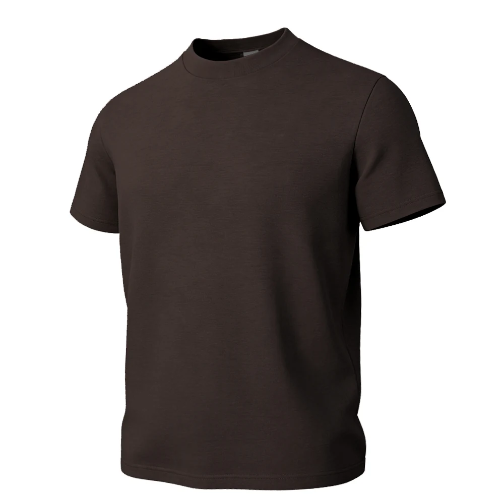 9009 coffee brown T-shirt