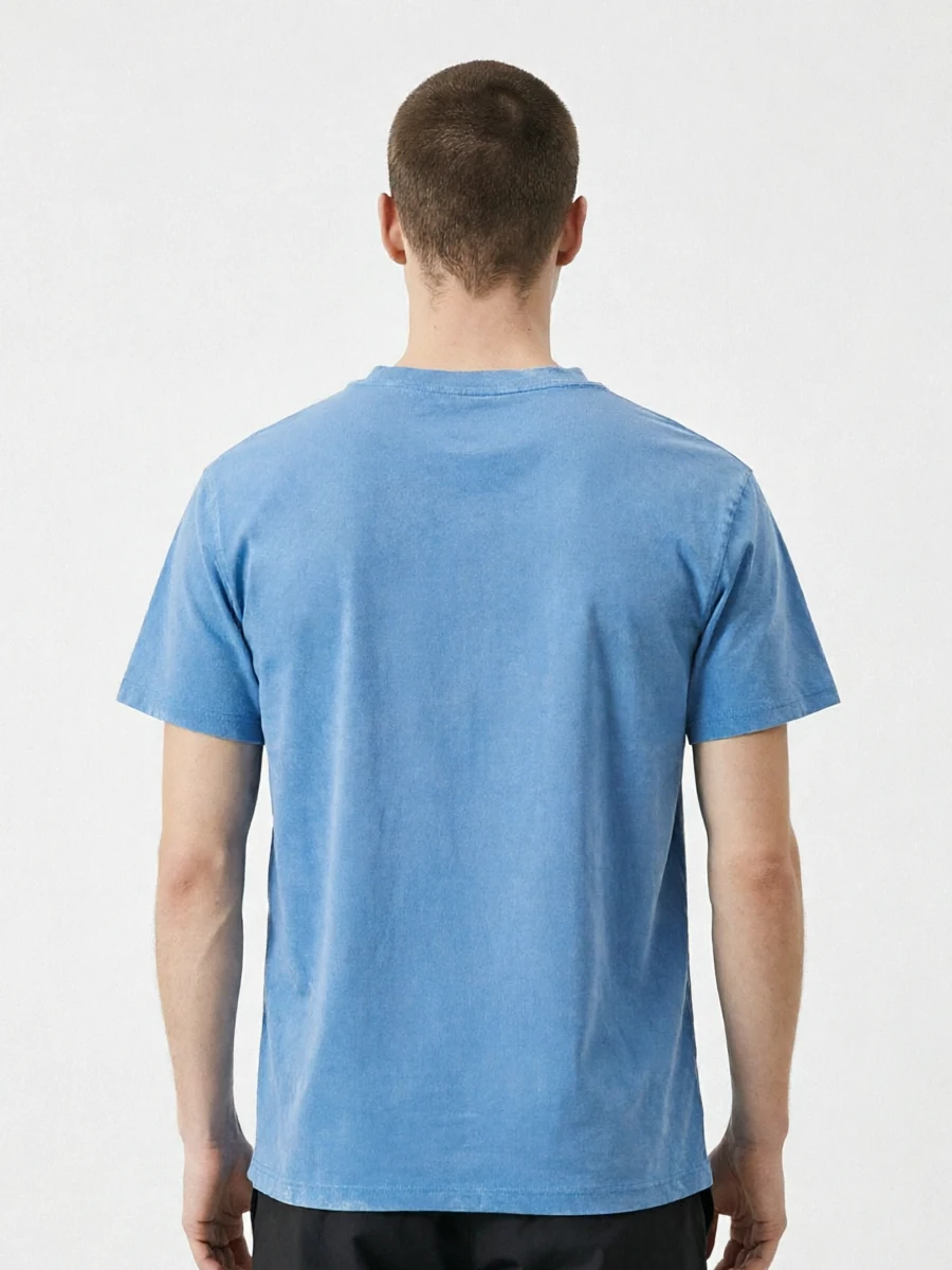 Blue Model Fitting Back Boy
