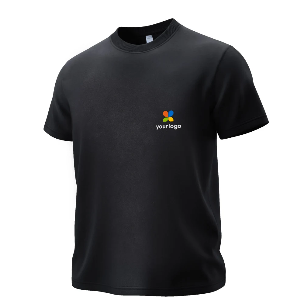 Black Custom Logo 3D Breathable Cotton