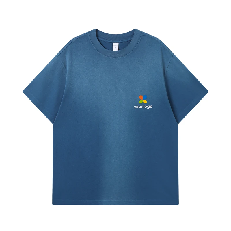 Blue Custom Trademark Front Casual Outings