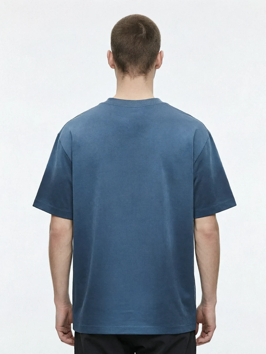 Blue Model Back Boy Street Styling
