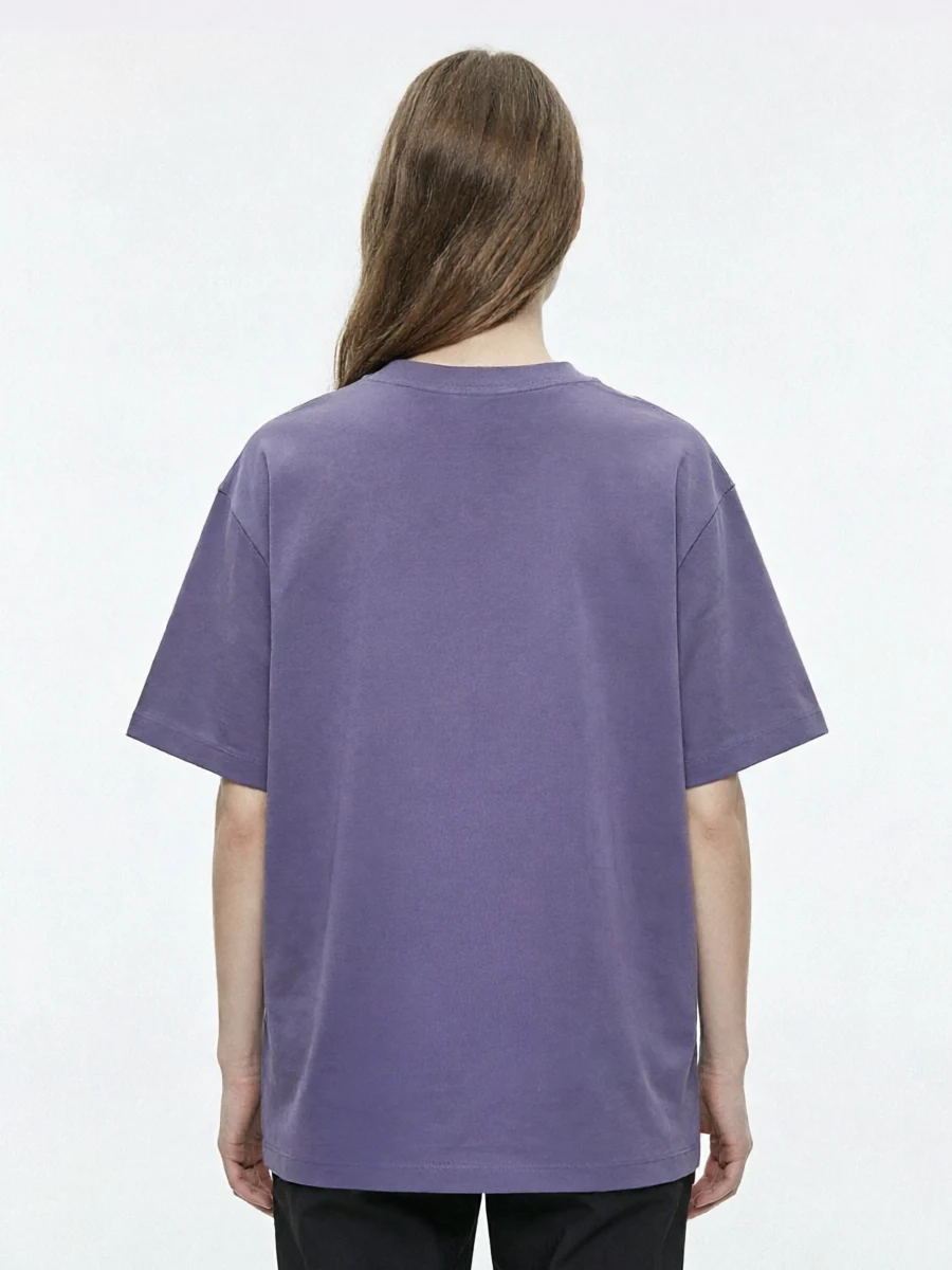 Purple Model Fitting Back Girl