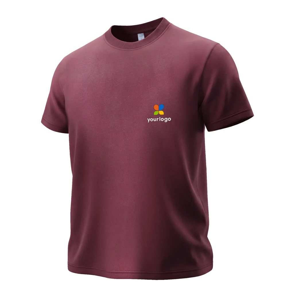 Wine Red Logo Print On 3D