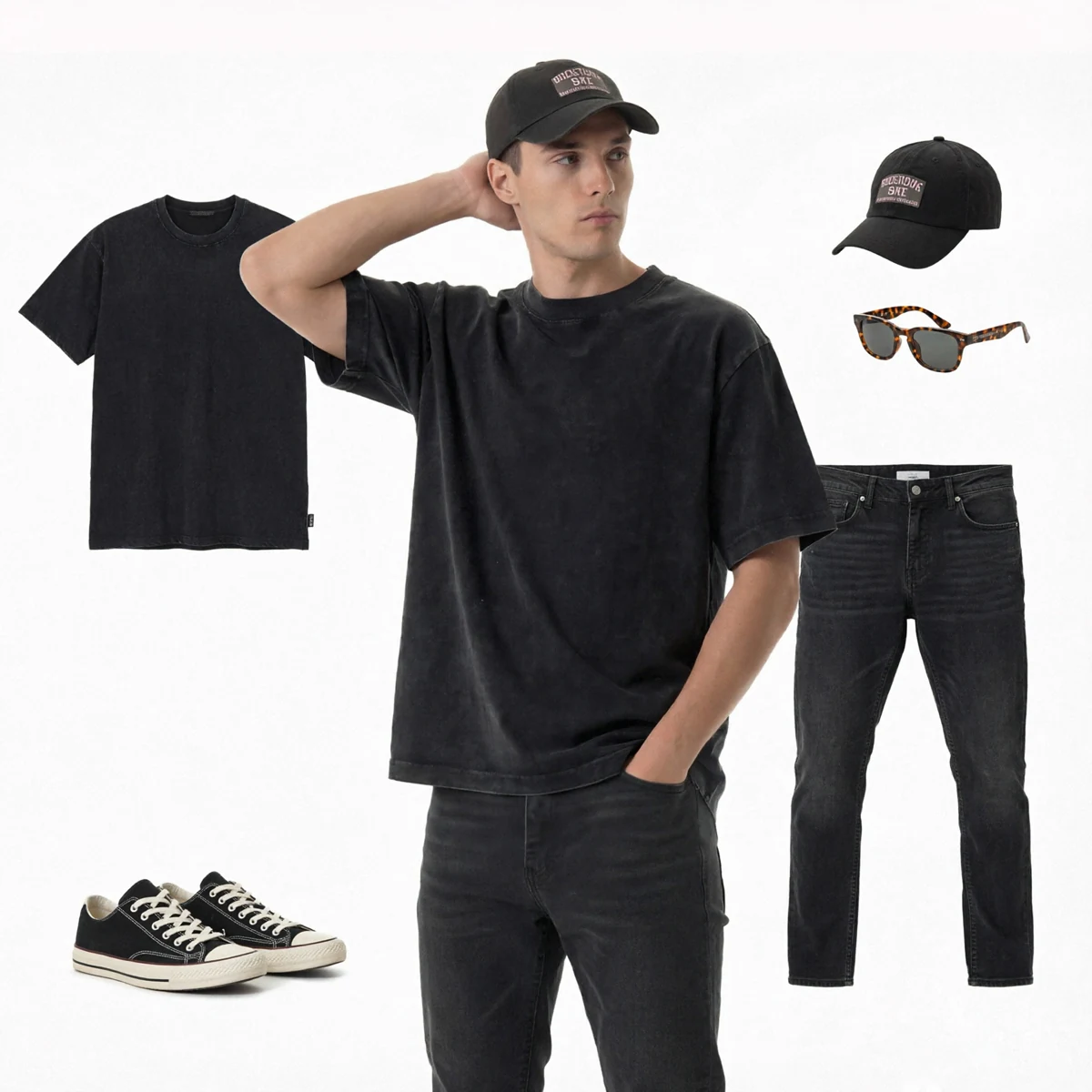 Black On Body Man Coordination Diagramhigh Stree
