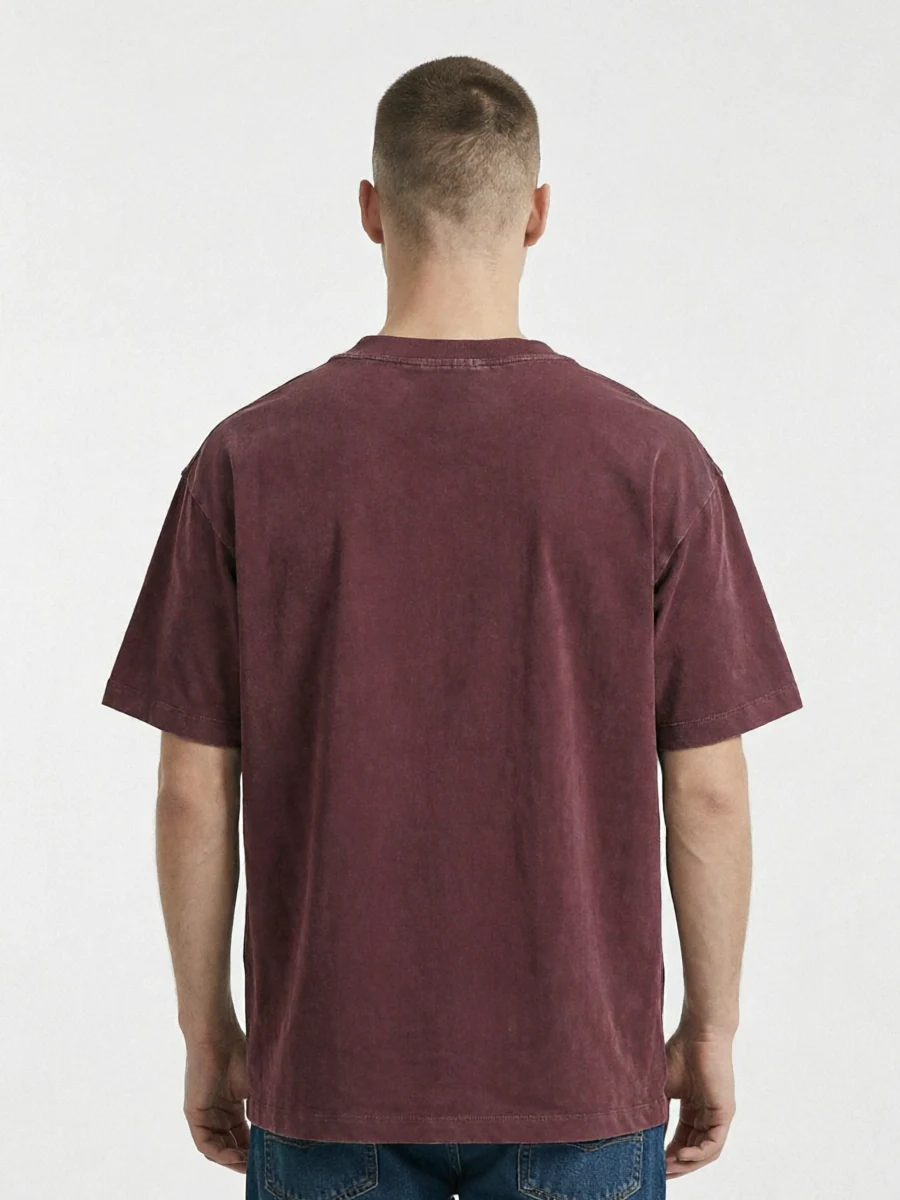 Brick Red Model Fitting Back Man