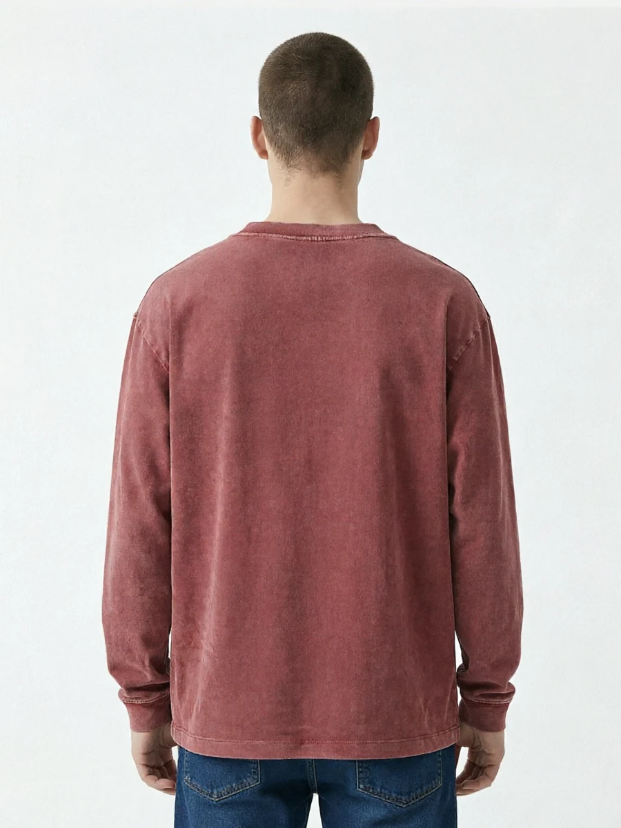 Burgundy Model Back Boy Heavyweight Long