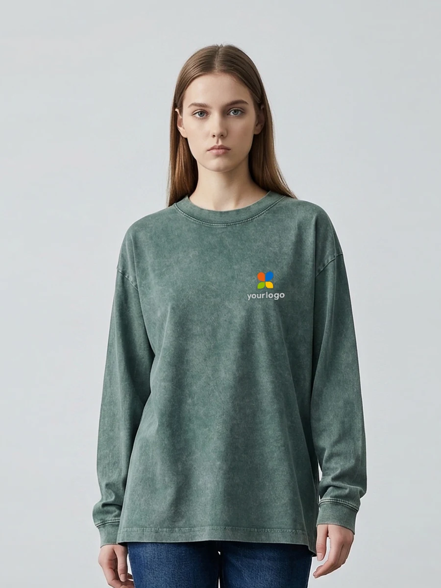 Dark Green Oem Print Girl